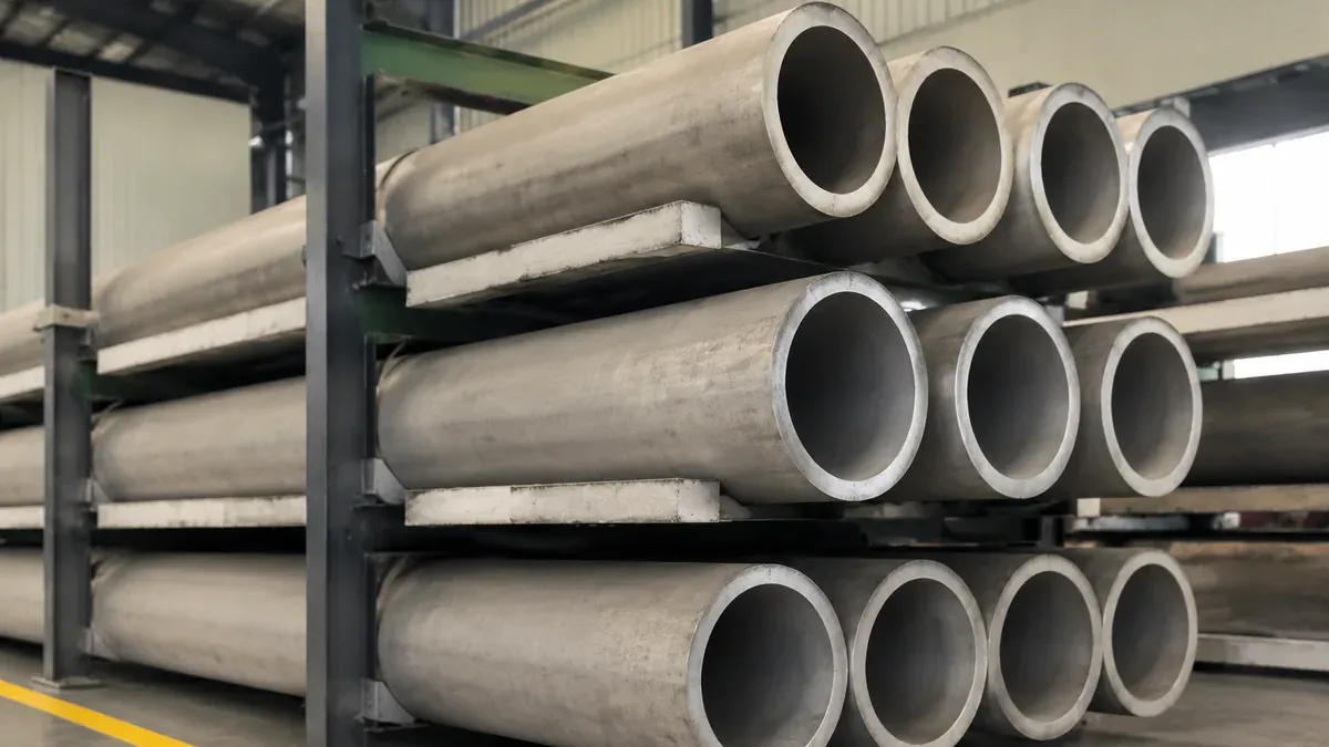 Illustrative 316L stainless steel seamless pipe stock