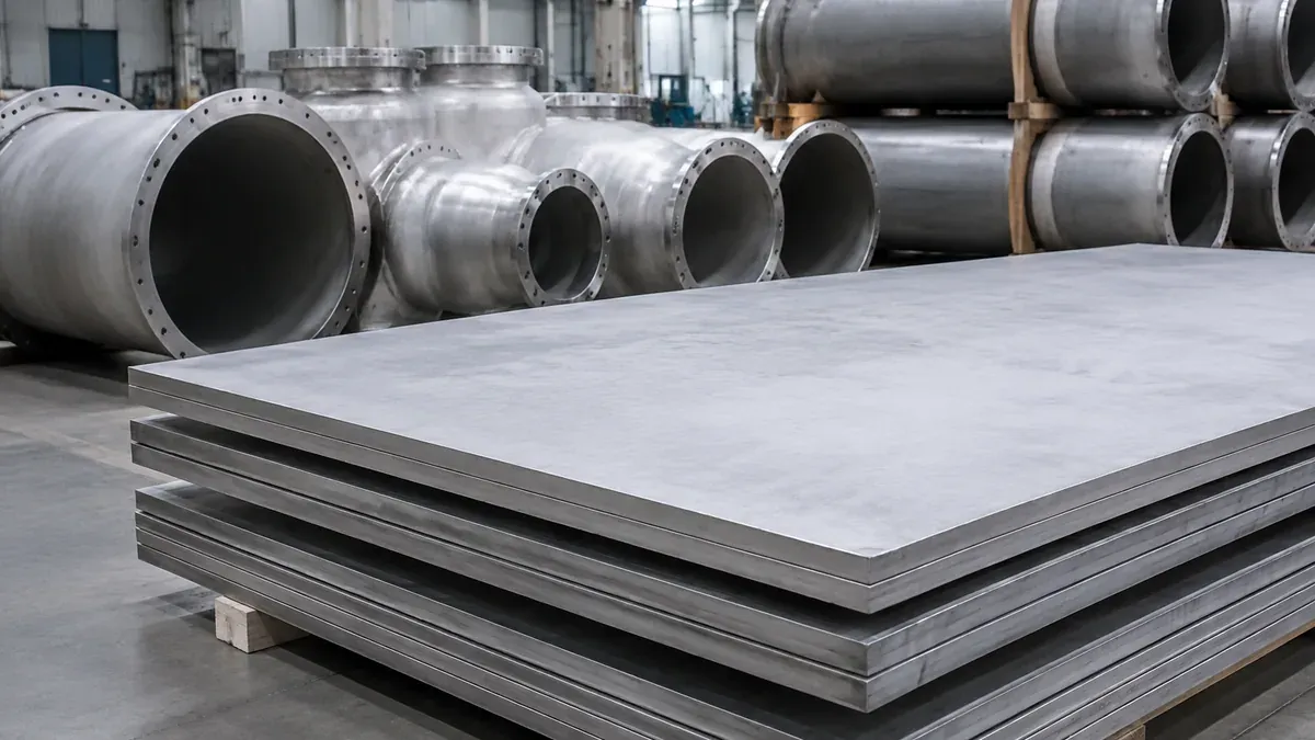 Illustrative 2205 duplex stainless steel plate form