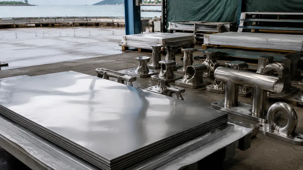Illustrative molybdenum-bearing austenitic stainless steel sheet forms