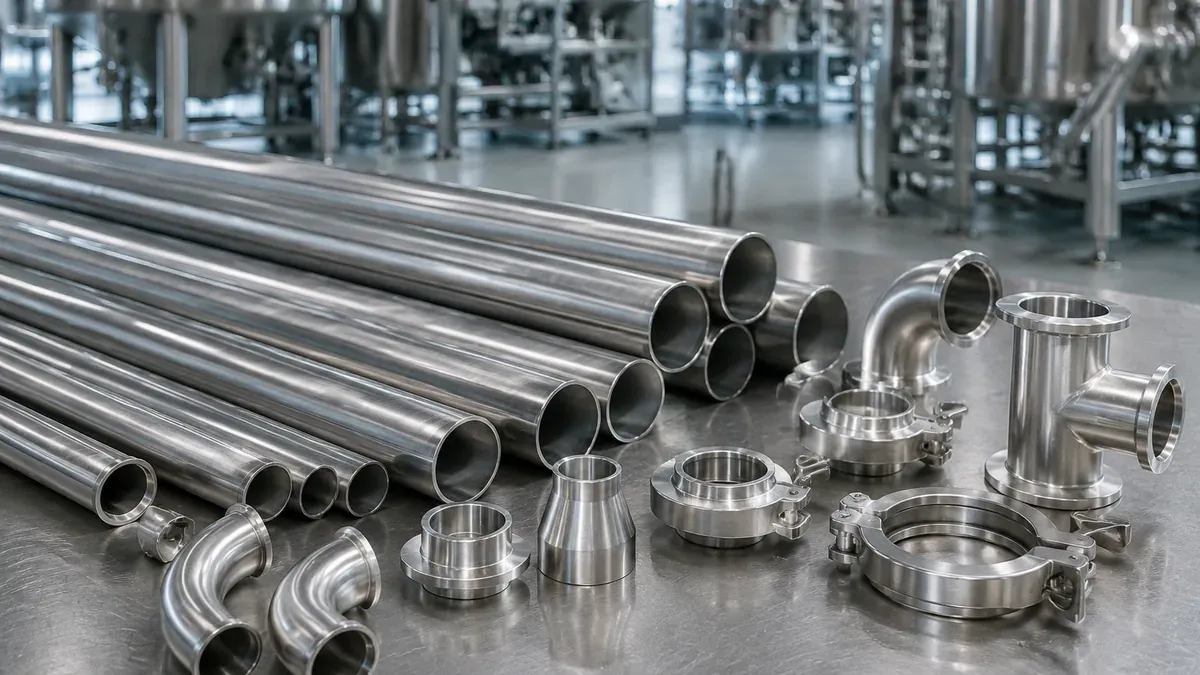 Illustrative 316L stainless steel seamless pipe forms