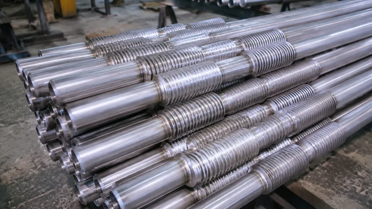 Illustrative 316Ti stainless steel heat-exchanger tube forms
