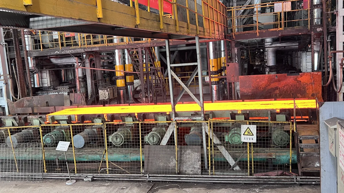 Stainless steel warehouse stock prepared for document, marking and inspection review