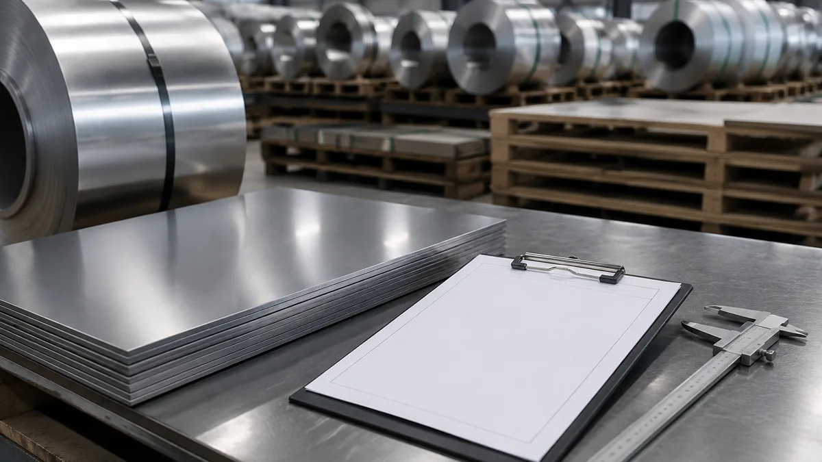 Illustrative stainless steel reference for How to Read a Mill Test Certificate (EN 10204 3.1)