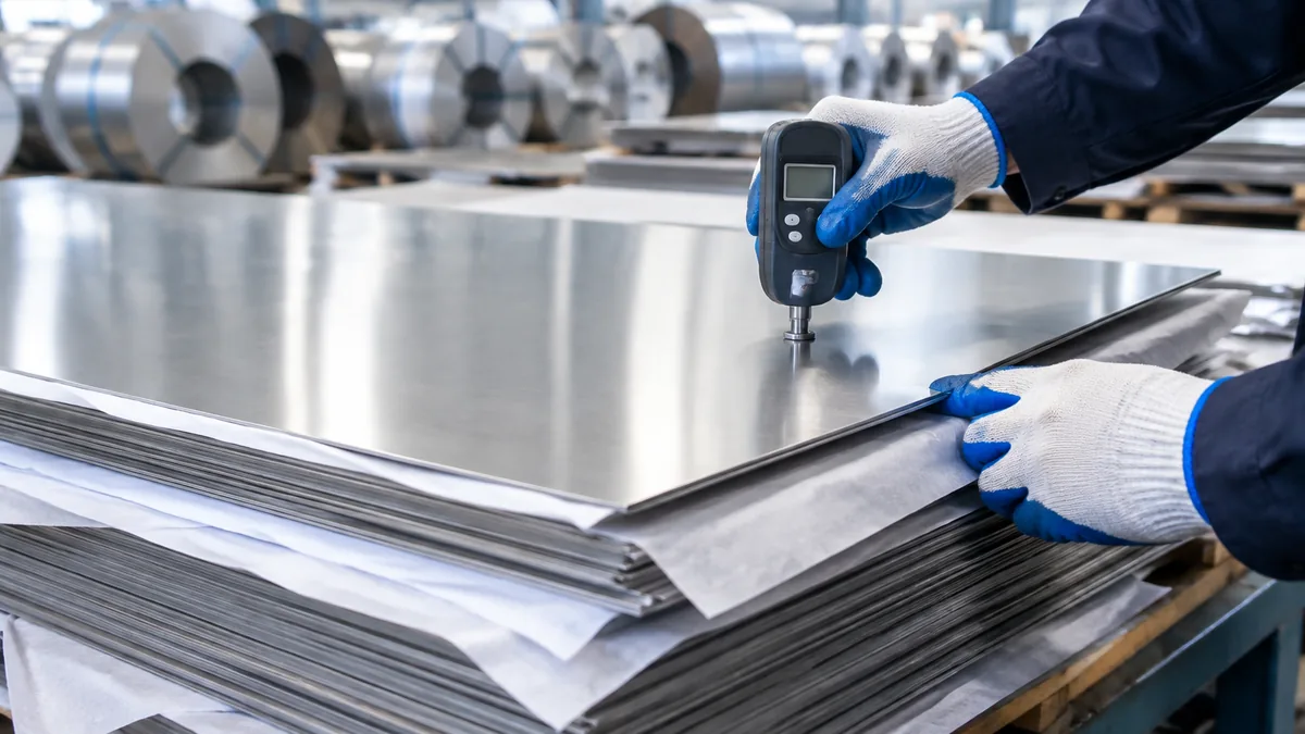 Inspection of stainless desalination piping identity marks against RFQ grade and document fields