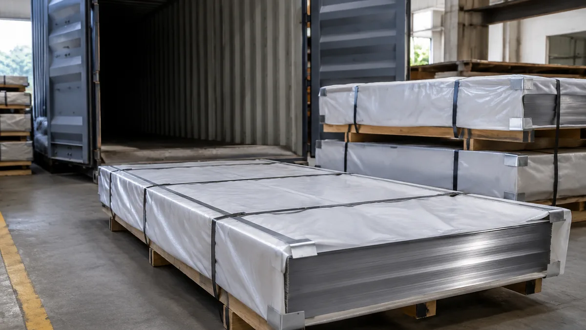 Illustrative stainless steel reference for Stainless Steel Export Packing Guide by Product Form